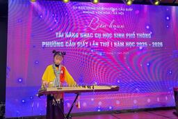 NGUYỄN VŨ BẢO THƯ (7A3) TỎA SÁNG TẠI LIÊN HOAN TÀI NĂNG NHẠC CỤ CẤP PHƯỜNG