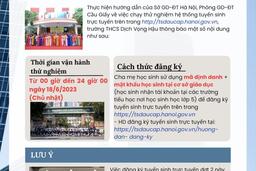 Thông báo: về việc chạy thử nghiệm hệ thống tuyển sinh trực tuyến lần 2 năm học 2023 - 2024