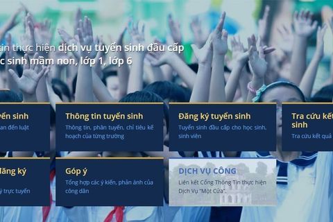 Hướng dẫn sử dụng dịch vụ tuyển sinh trực tuyến
